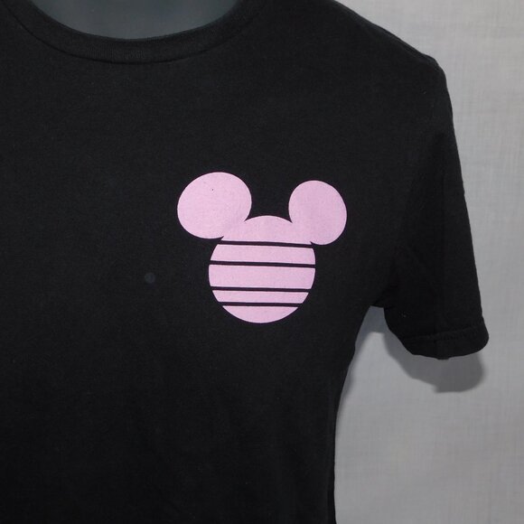 Disney x NEFF Mickey Mouse Ears head Black Pink Blue Graphic T Shirt Mens M - Picture 2 of 8